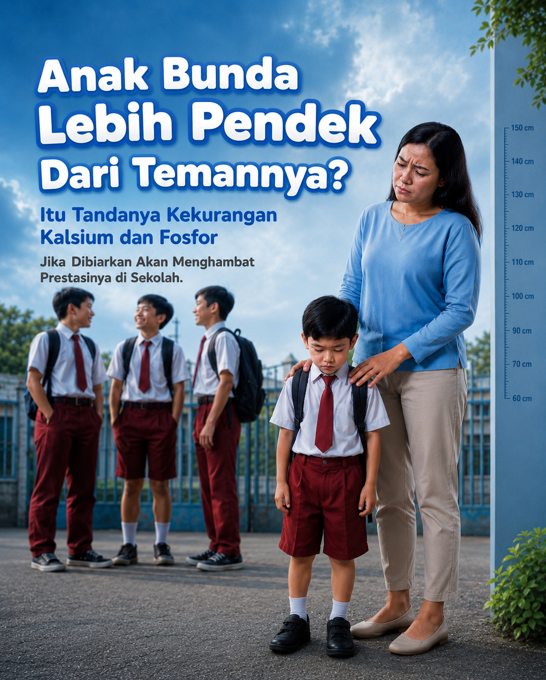 Anak Bunda Lebih Pendek Dari Temannya